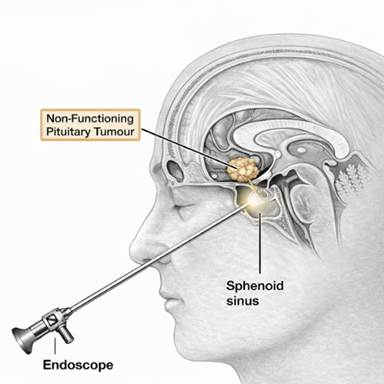 Non functioning pituitary adenoma surgery in Hyderabad, optic nerve decompression treatment